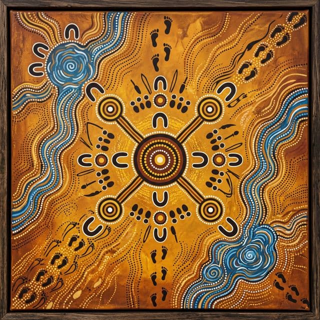Traditional Aboriginal Symbols Art