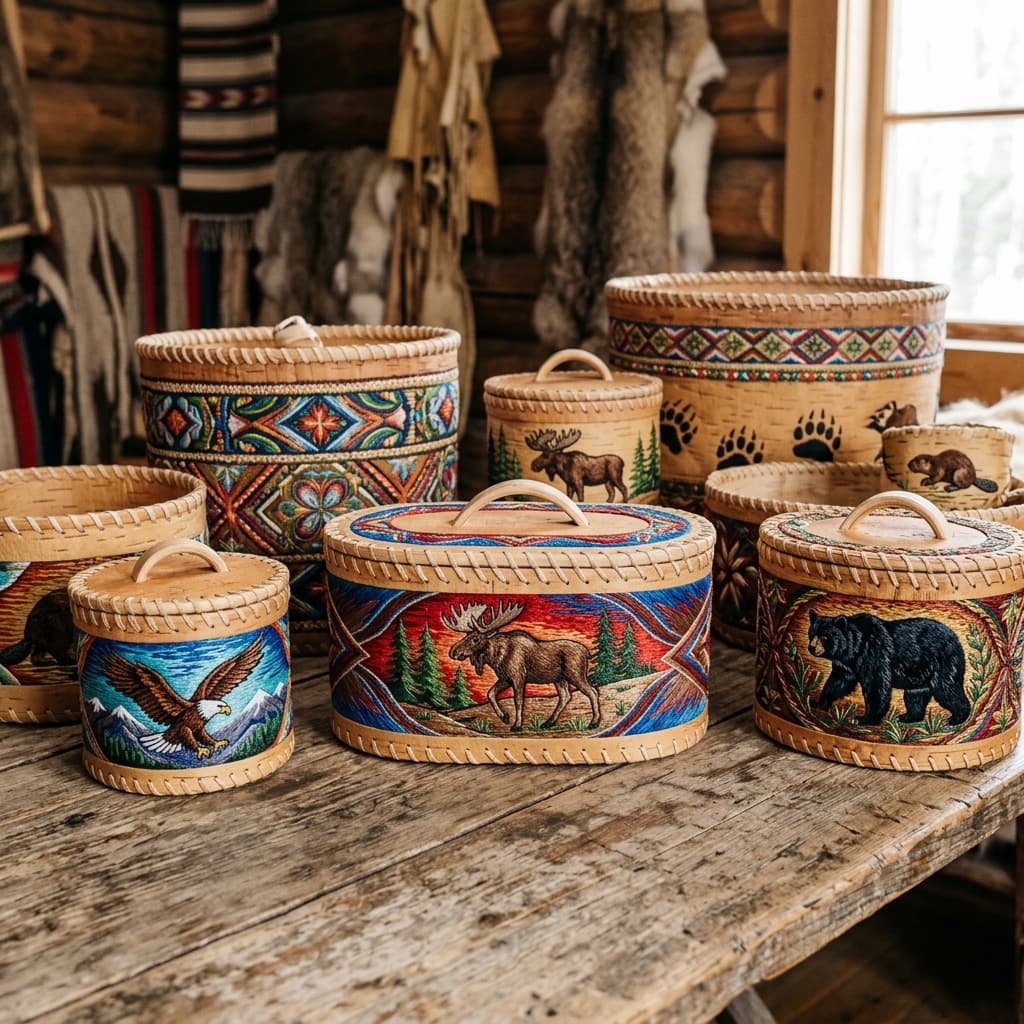 Quillwork Baskets