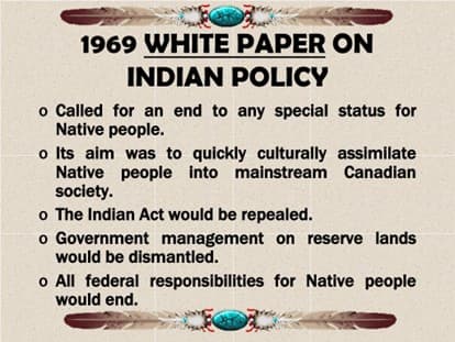 1969 White Paper Policy