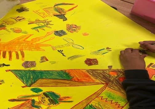 Finished poster close-up