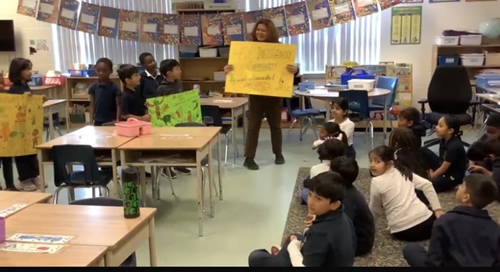 Discussing the story