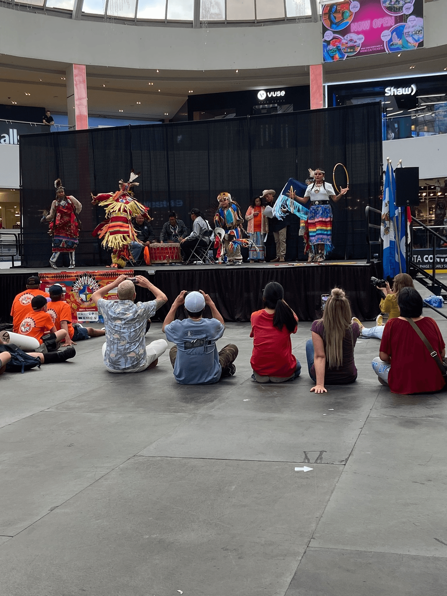 Witnessing the beauty of Indigenous dance performances.