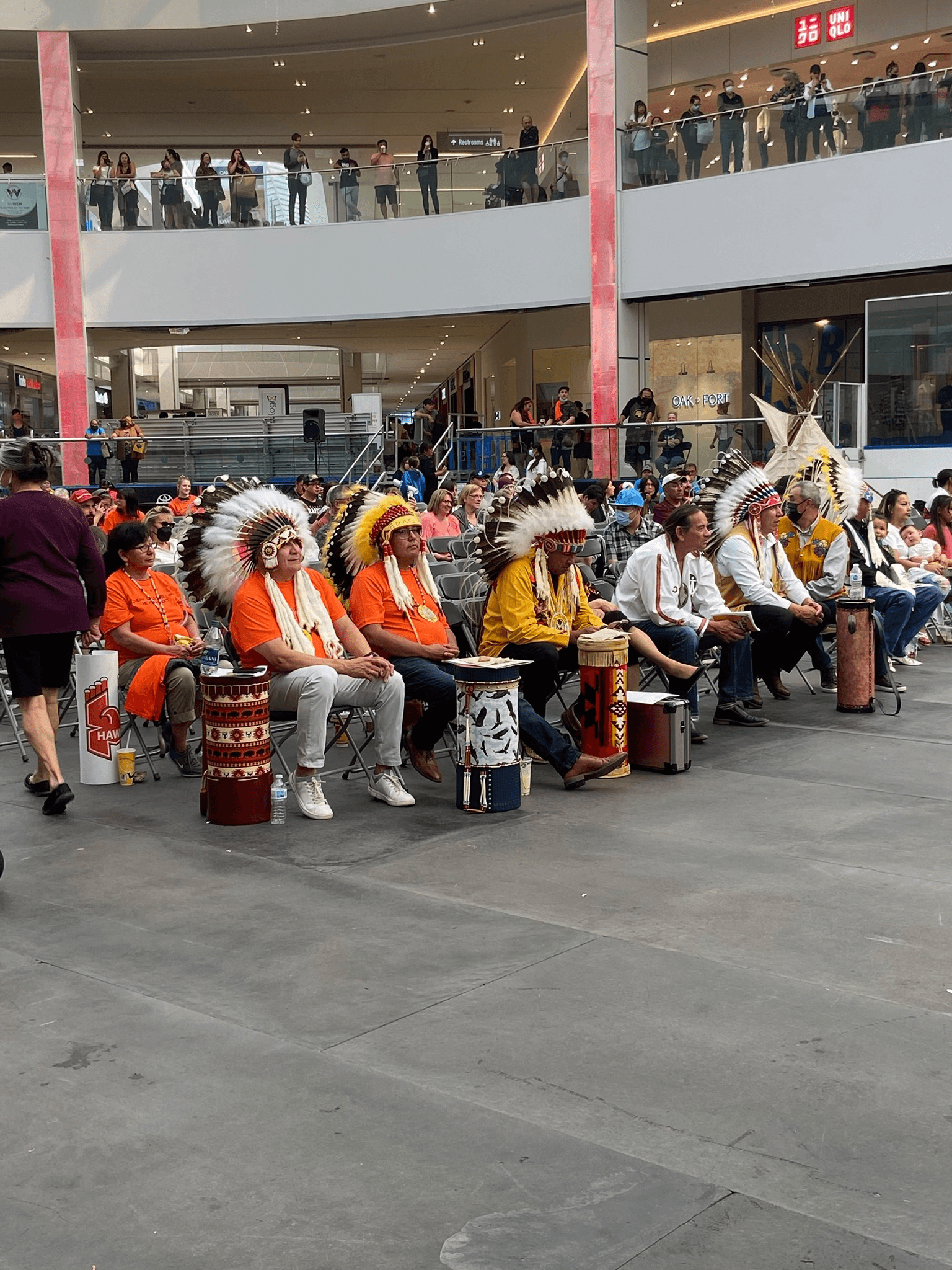 Learning from elders and traditional ceremonies.